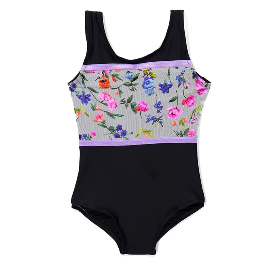 NWT Girls Floral Leotard